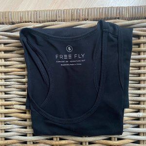 Free Fly Women's Bamboo Black Racerback Tank, Small